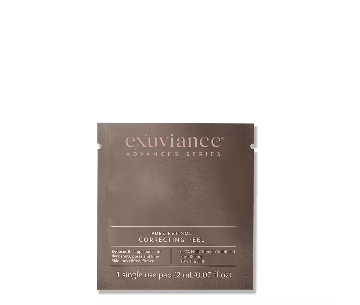Exuviance Pure Retinol Correcting Peel i hvit emballasje