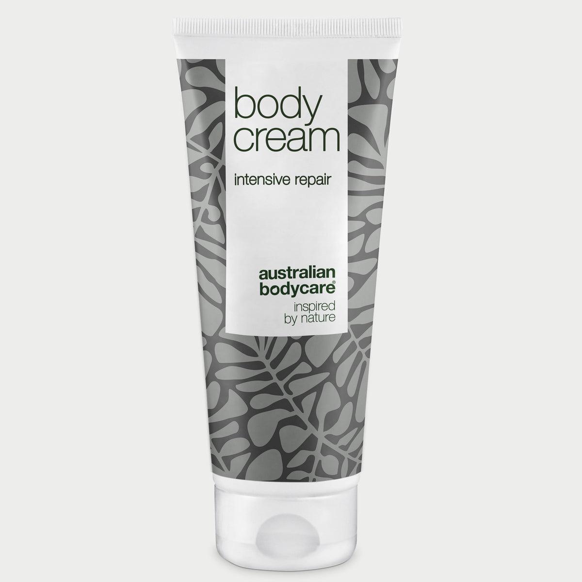 Beholder med Australian Bodycare Fet krem for svært tørr og utsatt hud