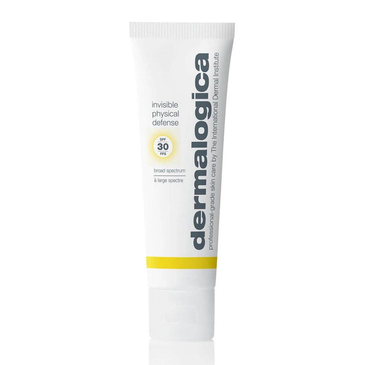 Dermalogica Invisible Physical Defense SPF 30, mineralsk solkrem med sinkoksid uten hvit hinne