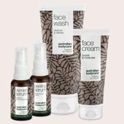 Australian Bodycare 4-pack mot pigmentflekker med rens, serum, peeling og krem