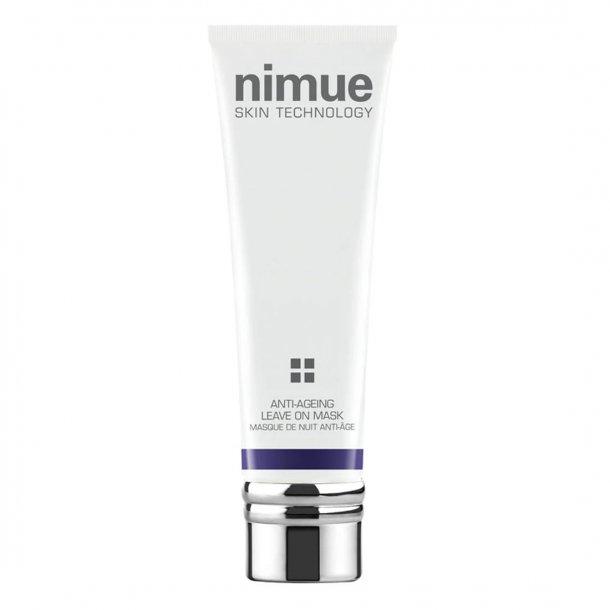 Nimue Anti-Ageing Leave on Mask 60 ml lys emballasje med gulldetaljer